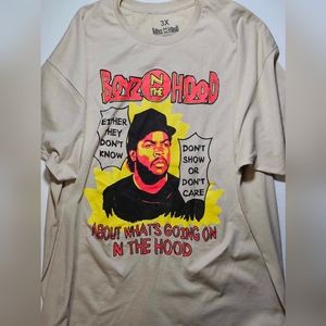 Ice Cube Boyz N The Hood T-Shirt Mens 3XL 80s Movie Inspired Casual Graphic Tee‎